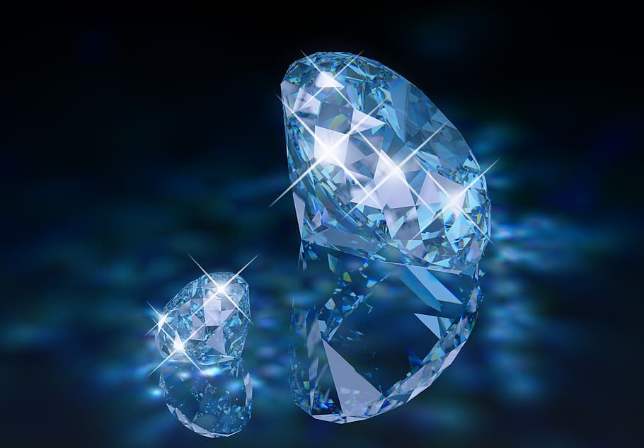 beautiful, beauty, black, blue, bright, brightly, brilliant, crystal, two, decoration
