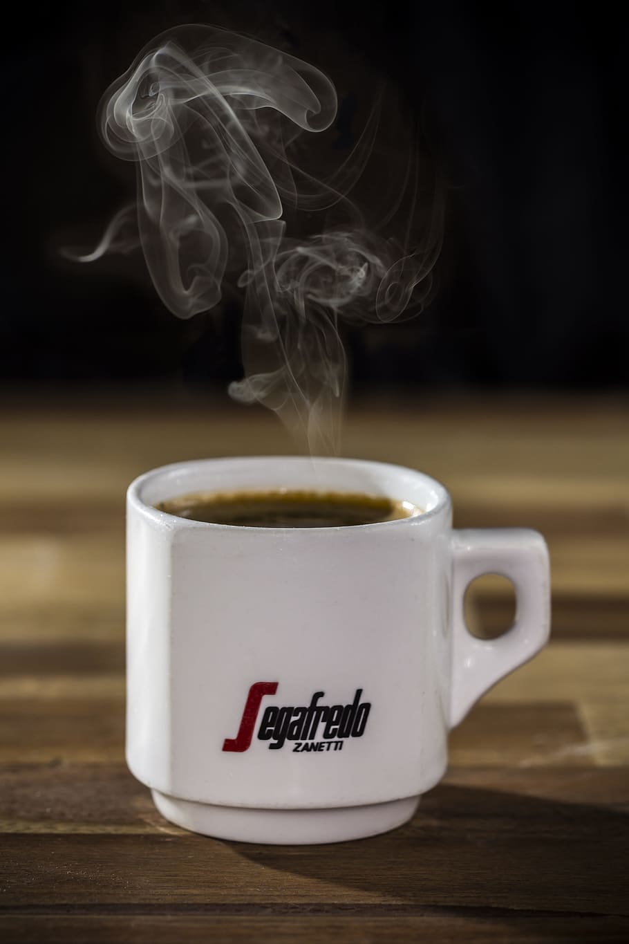 white, ceramic, coffee mug, filled, hot, liquid, coffe, steam, drink, espresso
