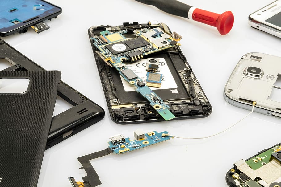 broken, samsung galaxy note 3, Mobile Phone, Cellphone, phone, technology, electronics, board, smd, smartphone