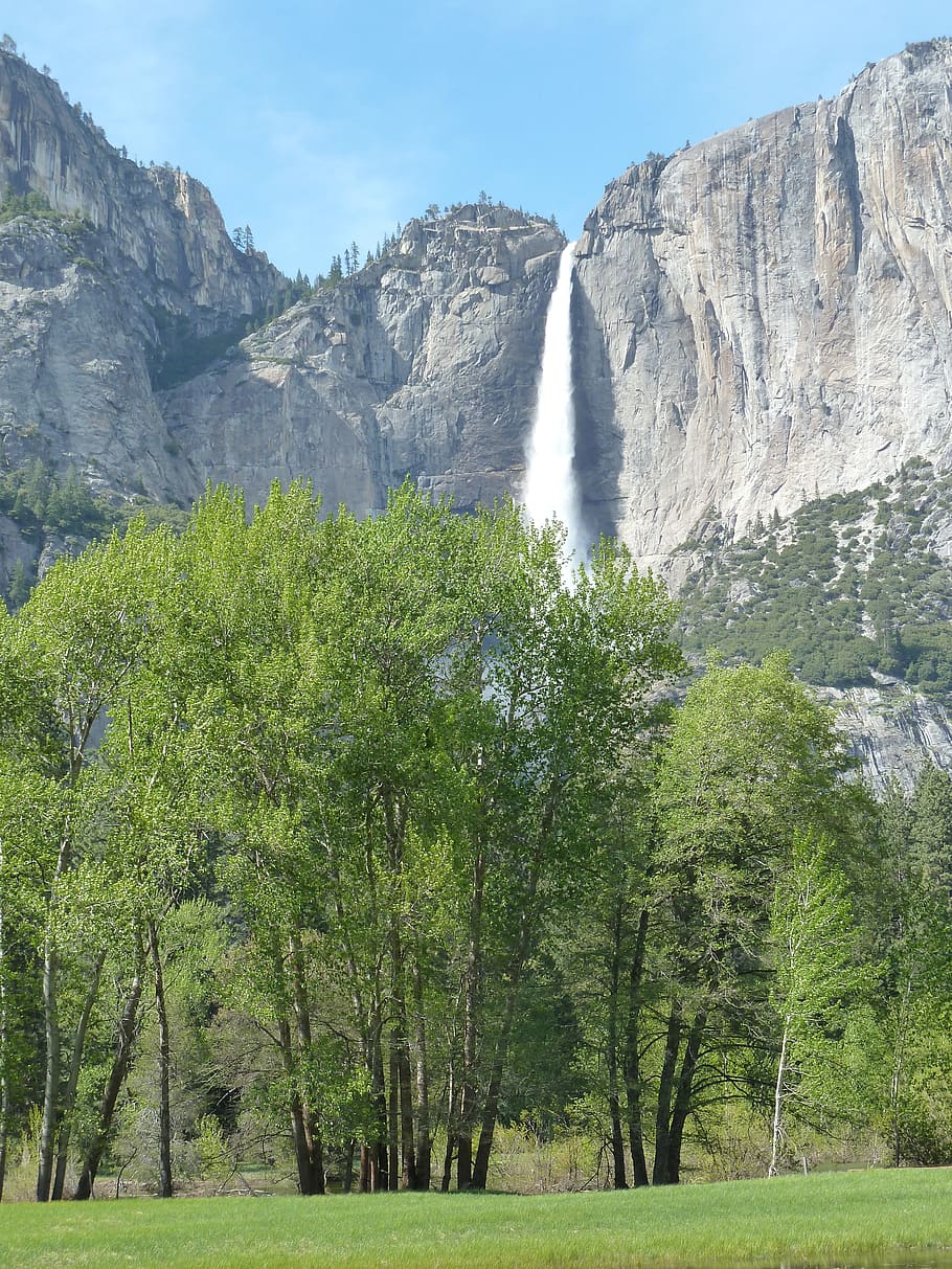 yosemite, mountains, woods, roadtrip, nature, park, california, forest, landscape, waterfall