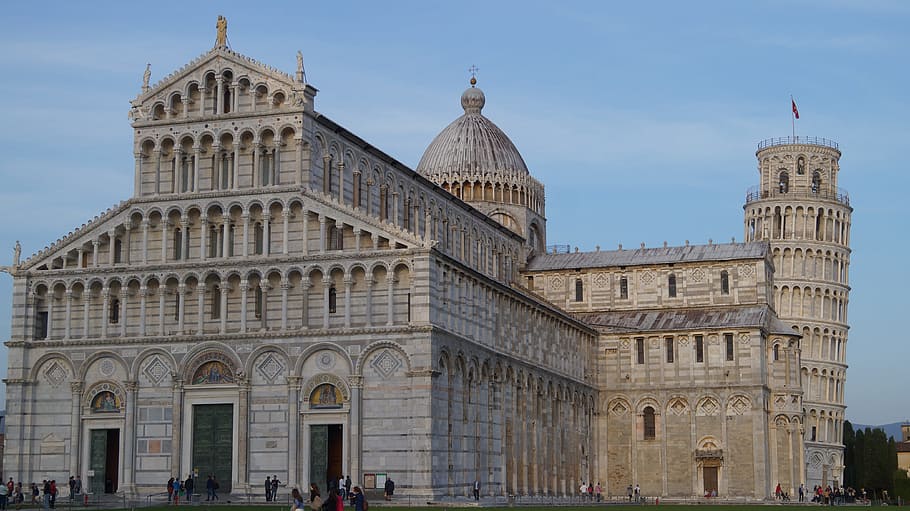 Pisa, Italy, Leaning Tower, Cathedral, europe, travel, landmark, medieval, historic, european