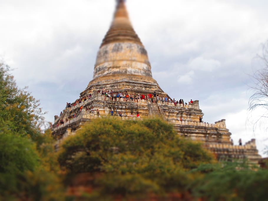 pagoda, bagan, burma, tourists, temple, architecture, built structure, building exterior, history, travel destinations