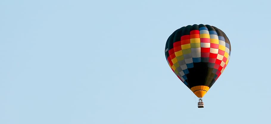 balão, isolado, céu, colorido, balão de ar quente, voar, ar, veículo aéreo, multicolorido, transporte