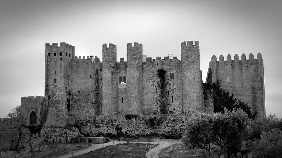 オビドス, ポルトガル, 城, 歴史的に, 観光, 中世, 興味のある場所, 壁, 要塞, 建物