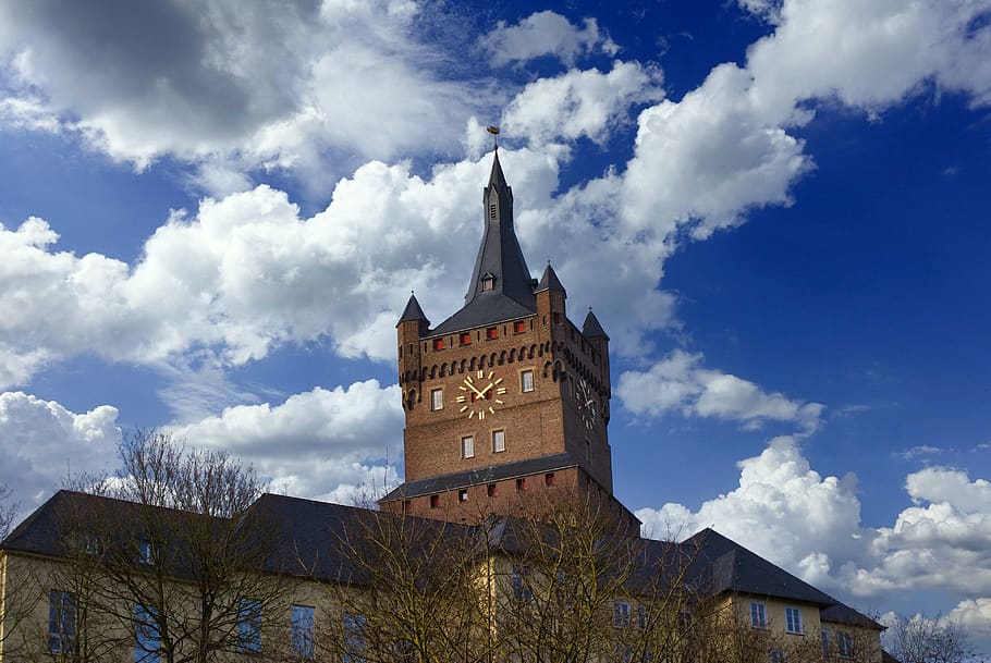 kleve, swan castle, germany, historically, places of interest, niederrhein, building, architecture, built structure, building exterior