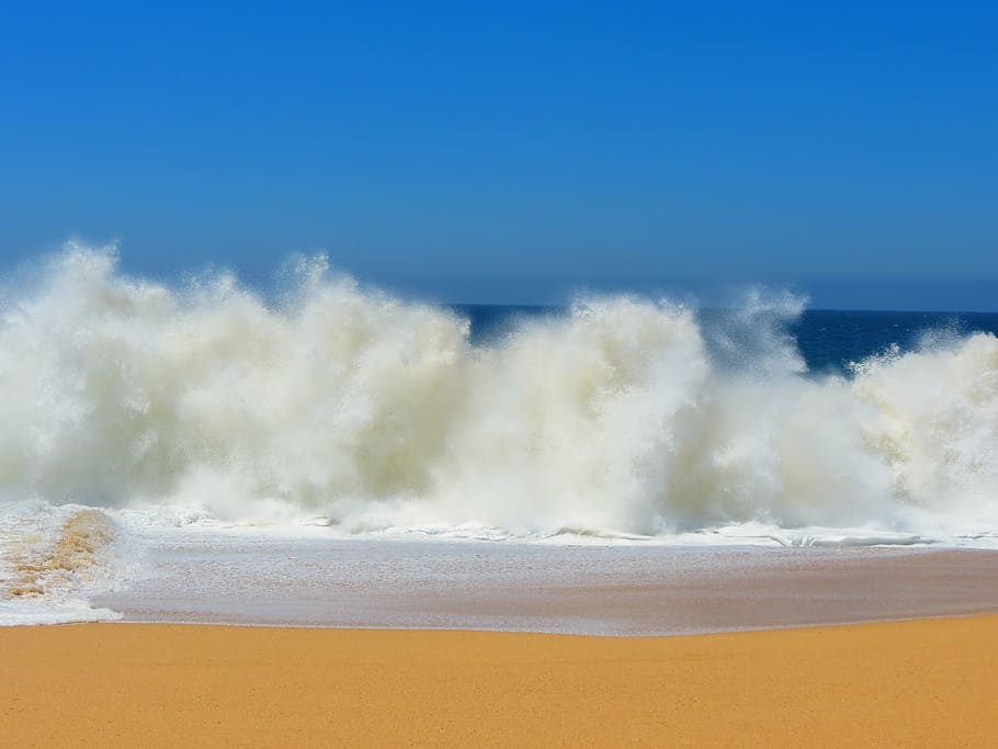 landscape, white, sand photo, crashing waves, lover's beach, mexico, cabo, beach, ocean, sky