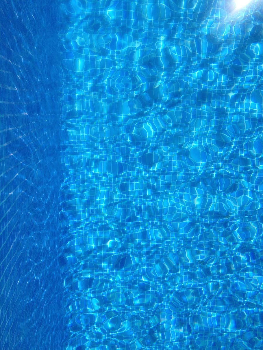 bajo el agua, foto, azul, azulejos, piscina, buceo, agua, verano, vacaciones, mojado