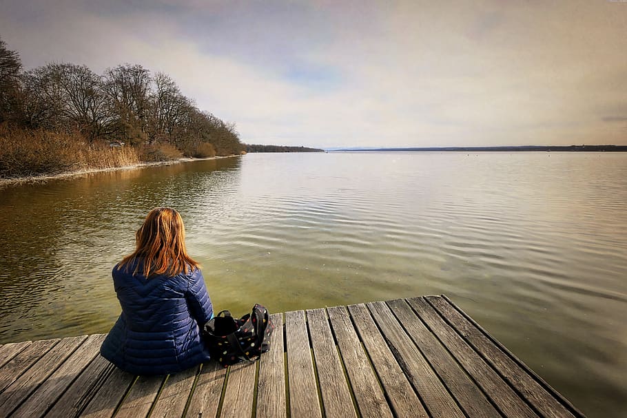 waters, lake, nature, sunset, river, rest, meditate, abendstimmung, ammersee, romantic