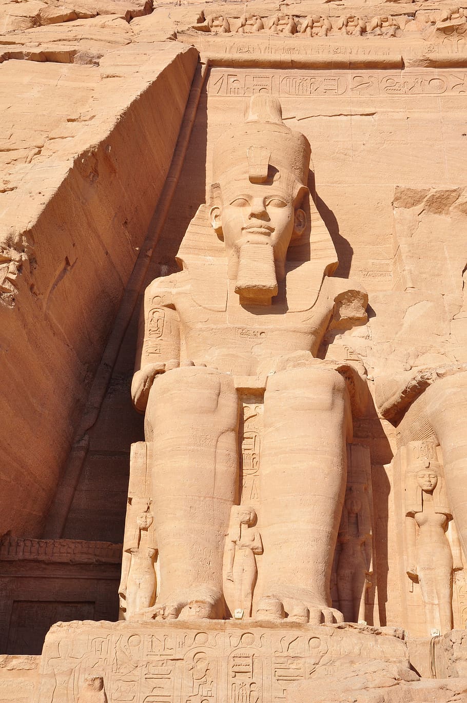 Abu Simbel, templo, Egipto, antiguo, Nilo, Asuán, faraón, ruinas, viajar, estatua