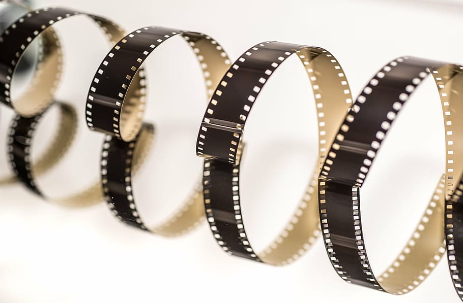 four, brown, camera films, film, movie, cinema, reel, retro, entertainment, old