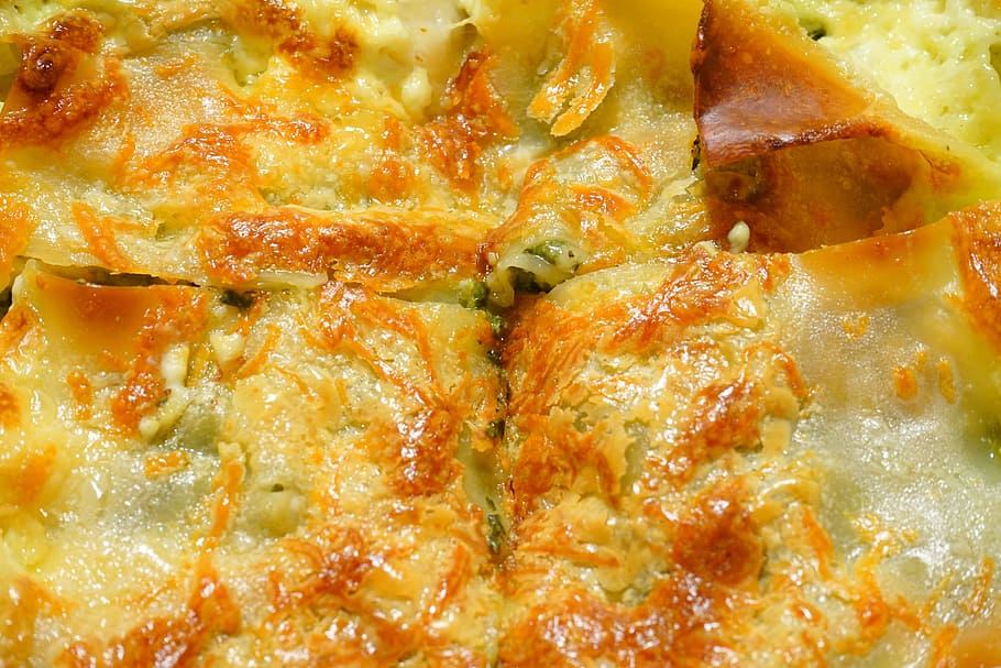 scalloped, cheese, casserole, broccoli casserole, eat, food, baking dish, food and drink, full frame, freshness