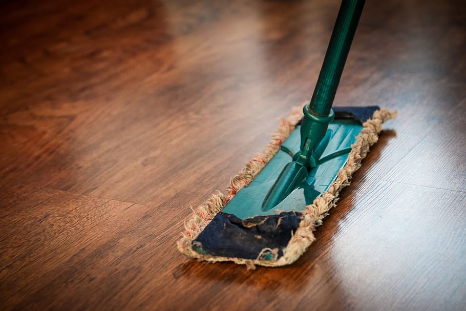 teal, brown, floor, mop, cleaning, washing, cleanup, the ilo, wood - material, indoors