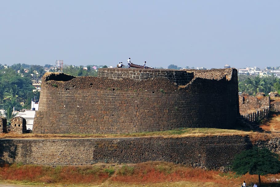 gulbarga fort, bahmani dynasty, indo-persian, architecture, karnataka, india, citadel, history, built structure, the past