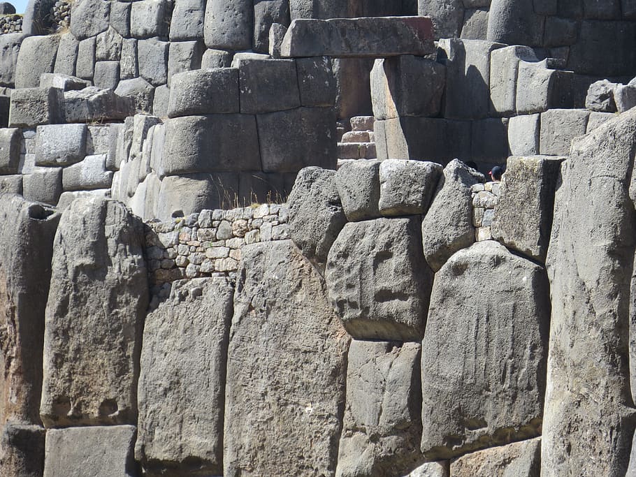 inca fortress of sacsayhuamán, cusco, peru, solid, architecture, history, ancient, the past, day, stone wall