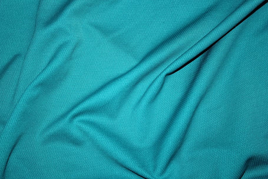 teal cloth, blue, jersey, cloth, object, background, wallpaper, textile, backgrounds, pattern