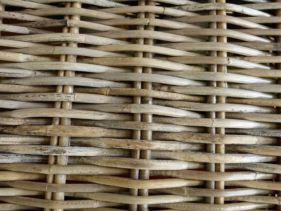 close-up photo, beige, wicker basket, Reed, Background, Texture, Brown, Nature, natural, surface
