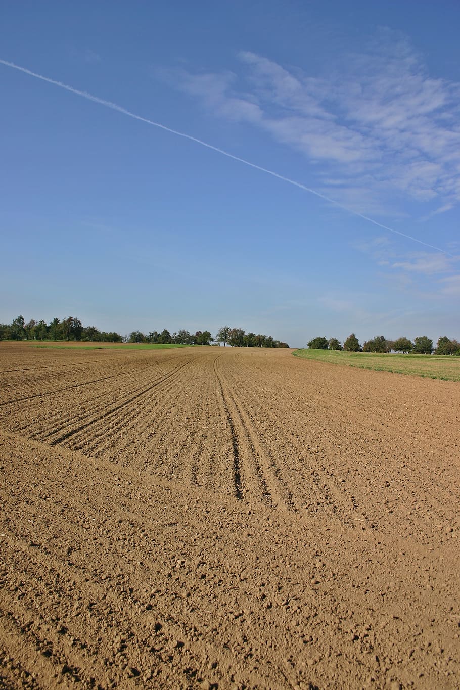 arable, ackerfurchen, field, agriculture, nature, symmetry, landscape, ground, earth, series