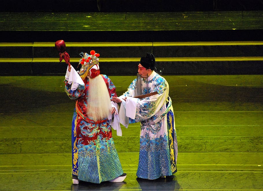 opera, Cina, sandiwara, panggung, beijing, kunqu, teater, aktor, pakaian tradisional, wanita