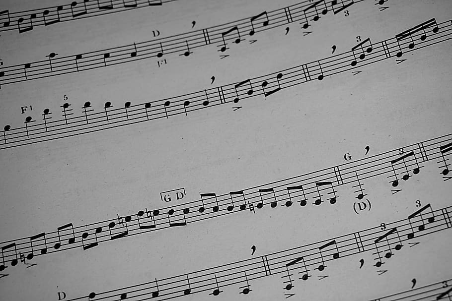 music, partition, musical composition, music sheet, melody, music notes, concert, notes, black and white, artwork