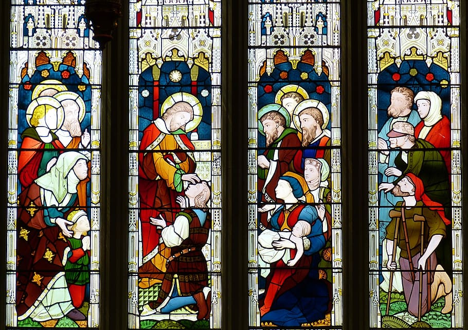 religious mosaic decor, Church, Window, Church Window, church, window, stained glass, old window, faith, embassy, stained glass window