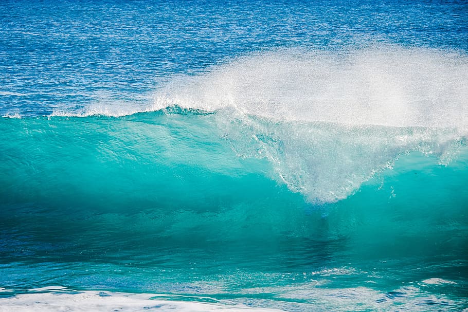 tall ocean waves, water, sea, surf, wave, ocean, nature, turquoise, splash, spray