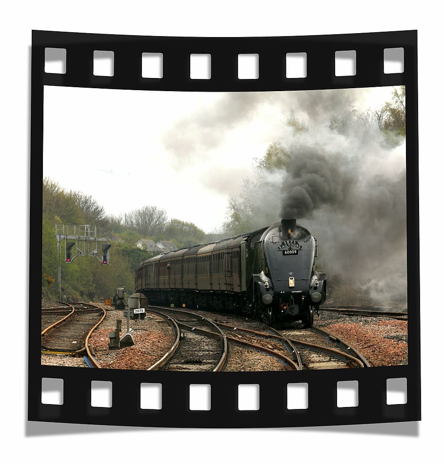 black, train, white, background, film, filmstrip, photography, camera, digital, frame