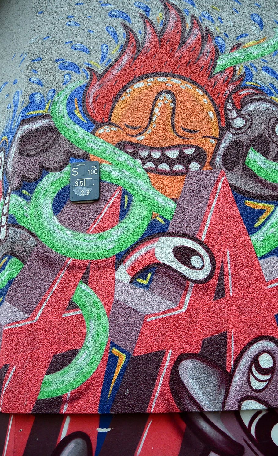 Graffiti, arte callejero, arte urbano, arte, pared, mural, fachada, rociador, berlín, kreuzberg