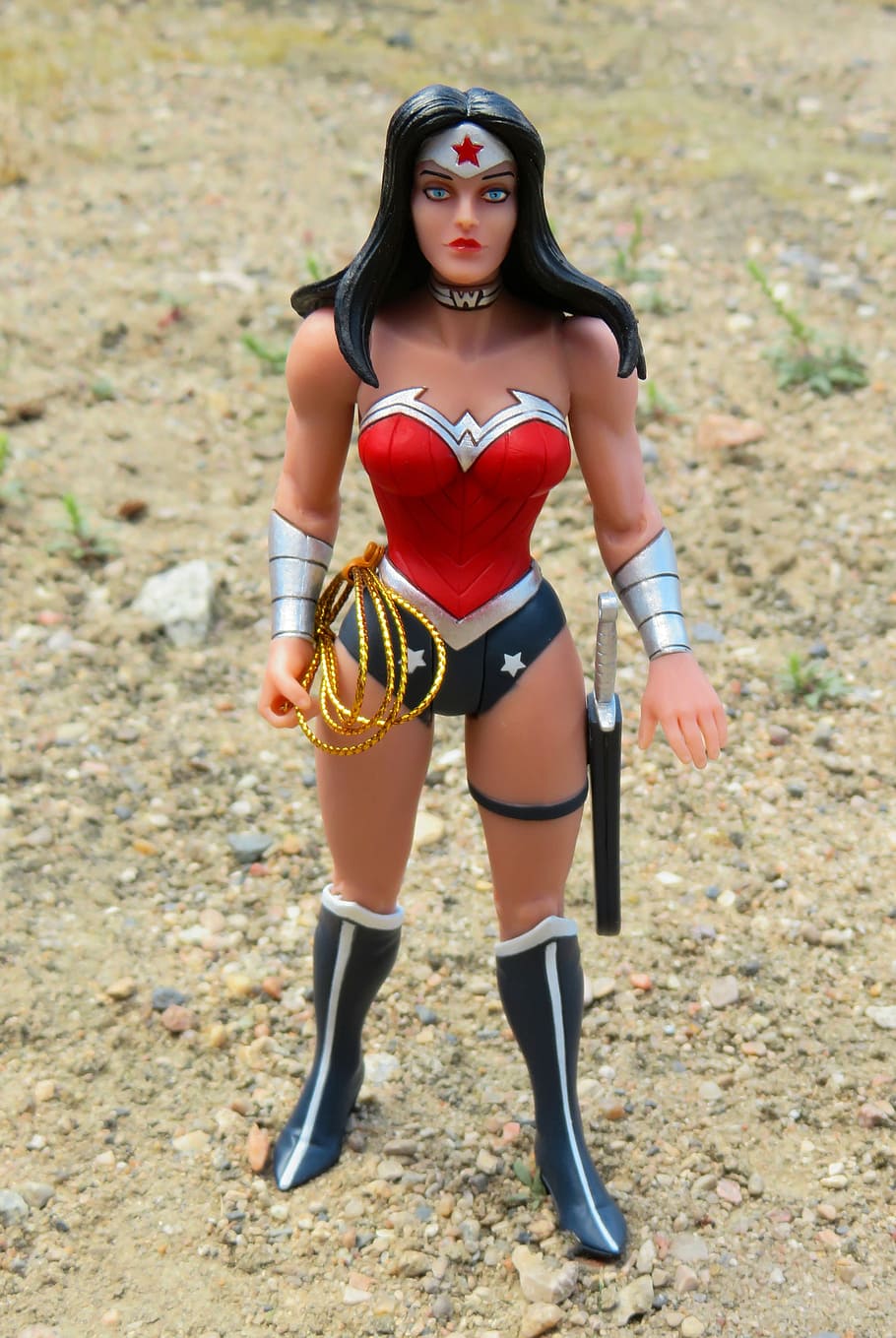 wonder woman action figure, daytime, Wonder Woman, Superhero, Costume, Female, feminism, strong, strength, power