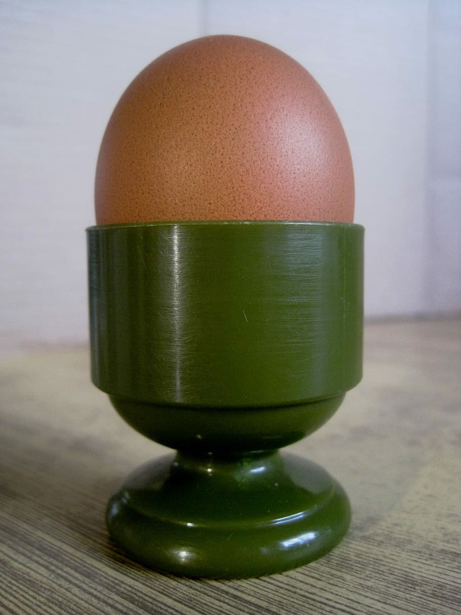 Egg, Brown, Cup, Plastic, olive green, breakfast, food and drink, healthy eating, eggcup, food
