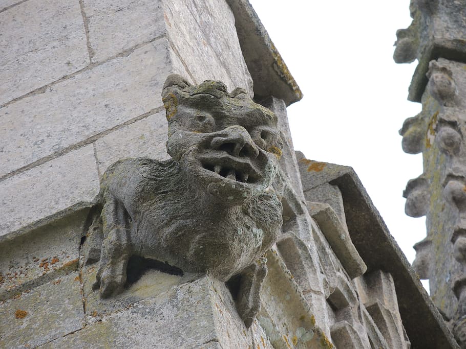 Gargoyle, Church, Tower, Religion, church, tower, cathedral, medieval, historic, old, catholic