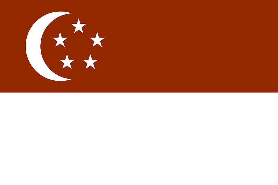 Bandeira de Singapura, bandeira, domínio público, Cingapura, símbolo, Marco nacional, patriotismo, ilustração, sinal, insígnias