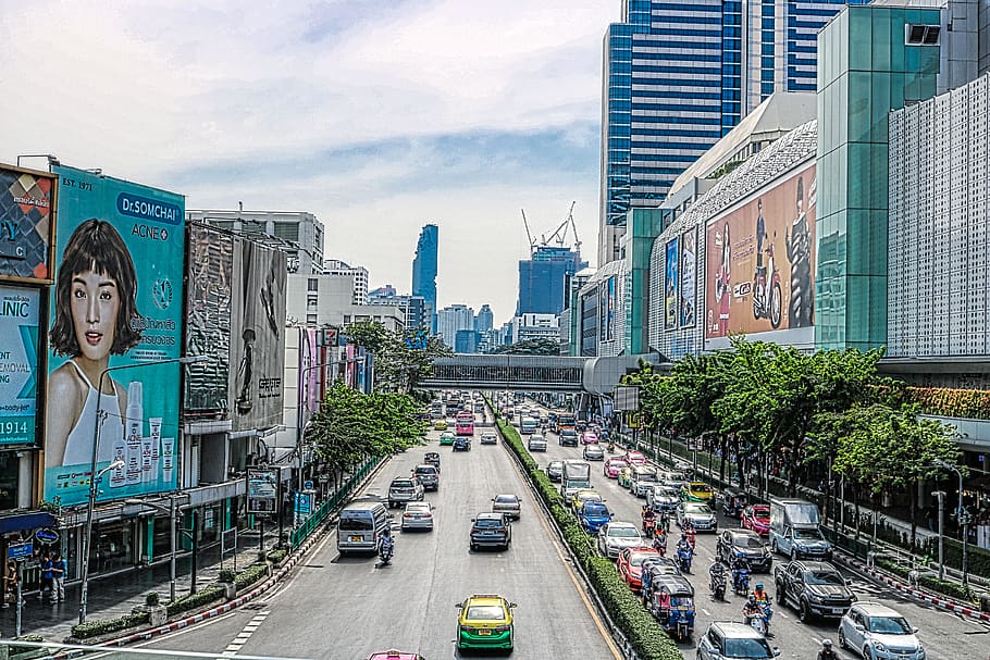 transport, urban, road, city, bangkok, traffic, movement, employs, asia, thailand