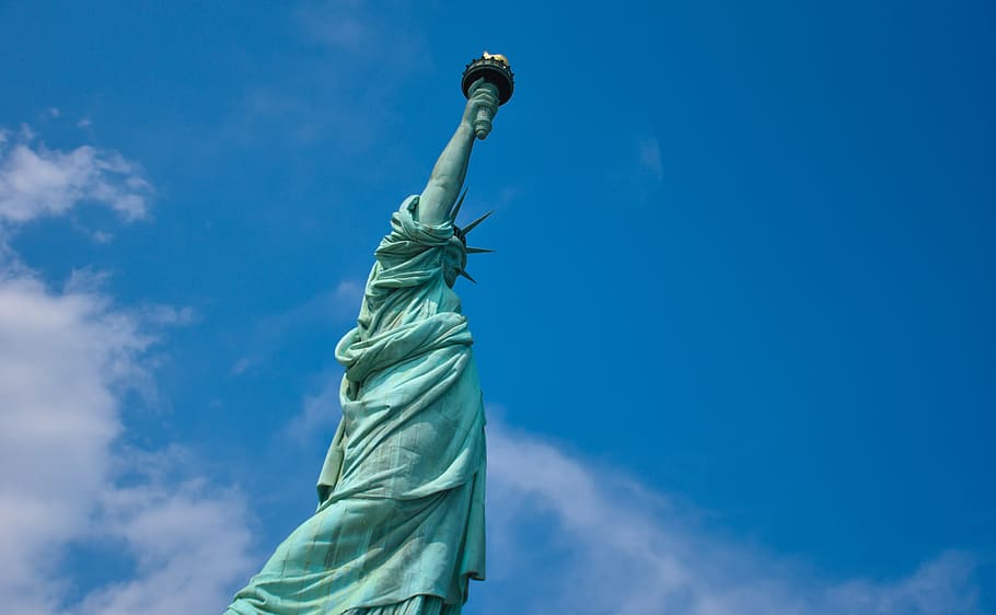 estatua de la libertad, nueva york, estatua, estados unidos, américa, isla de la libertad, dom, monumento, manhattan, símbolo