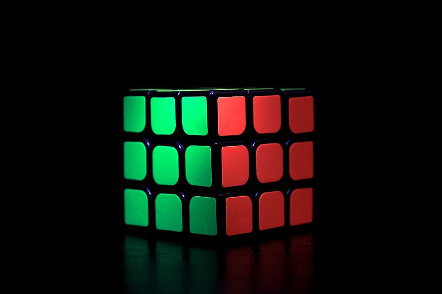 3 x 3 rubik, cube, rubiks cube, game, toy, puzzle, square, colorful, play, solution