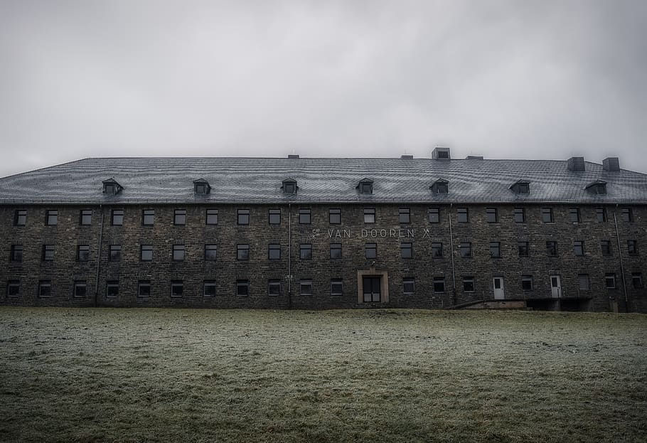 architecture, barracks, building, old, military, past, nazis, ss, 3rd reich, order castle vogelsang