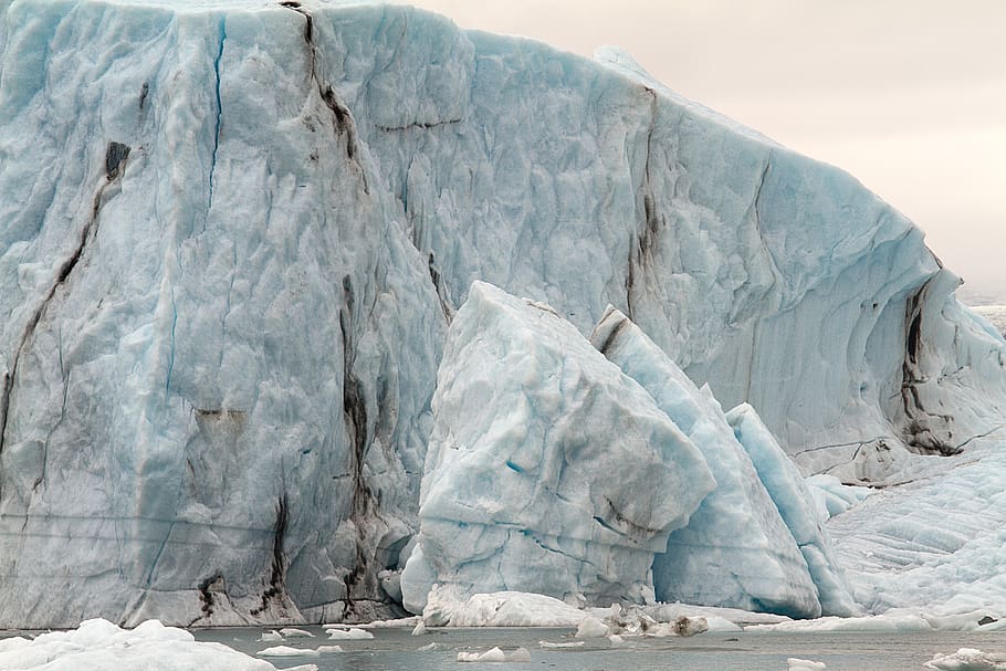 islândia, iceberg de condução, vapor, geleira, icebergs, lagoa, lagoa de geleira jökulsárlón, gelo, temperatura fria, congelado