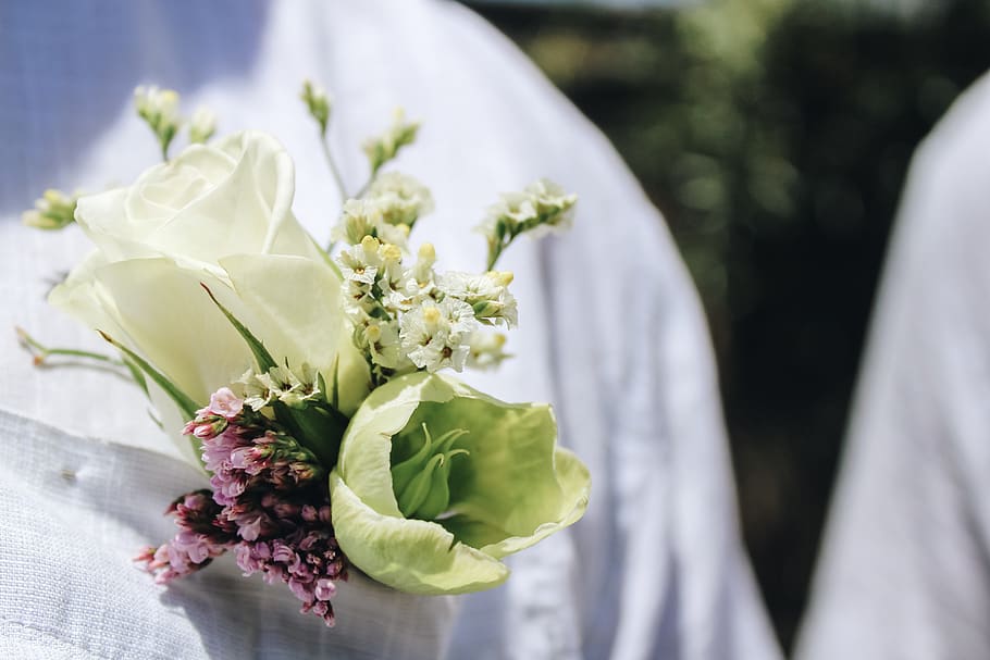 lapel buttonhole, boutonniere, wedding, buttonhole, groom, flowers, celebration, married, bloom, floral