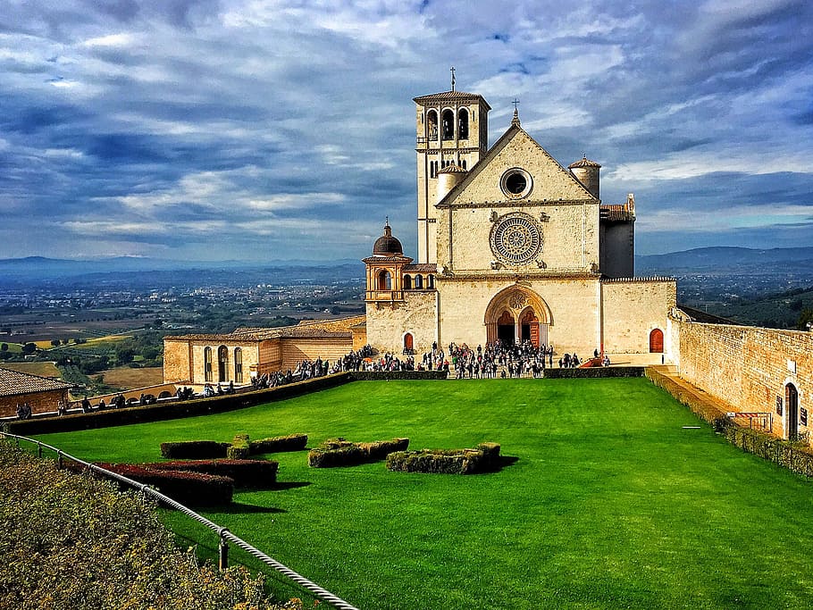 Umbria, Church, Italy, Catholic, sanctuary, christianity, prayer, convent, monastery, basilica