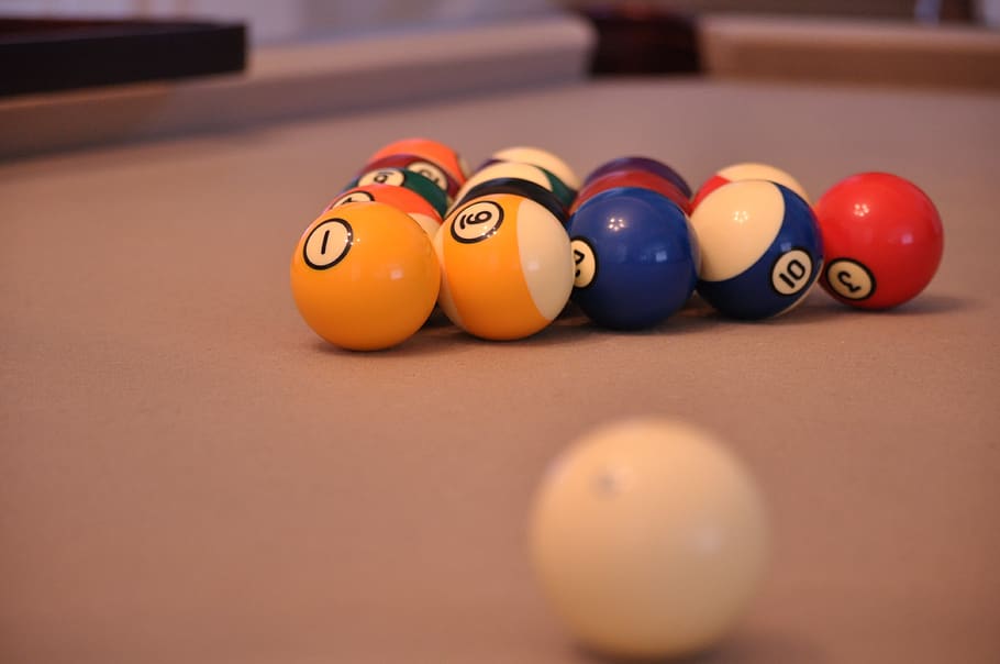 pool game, billiard, ball, playing, pool table, pool ball, sport, pool - cue sport, table, indoors - Pxfuel