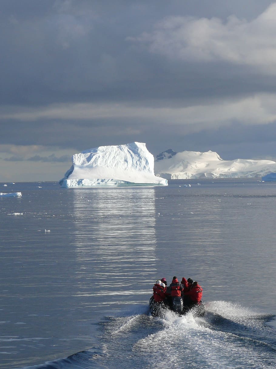 icebergs, antarctica, southern ocean, zodiacfahrt, iceberg, dinghy, iceberg - Ice Formation, south Pole, sea, water