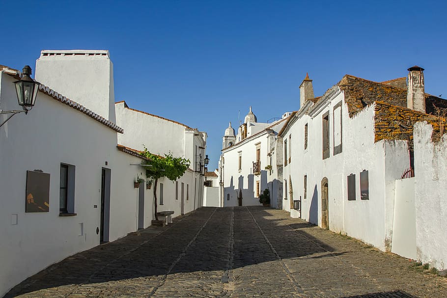 architecture, buildings, street, monsaraz, portugal, town, cultures, village, house, europe