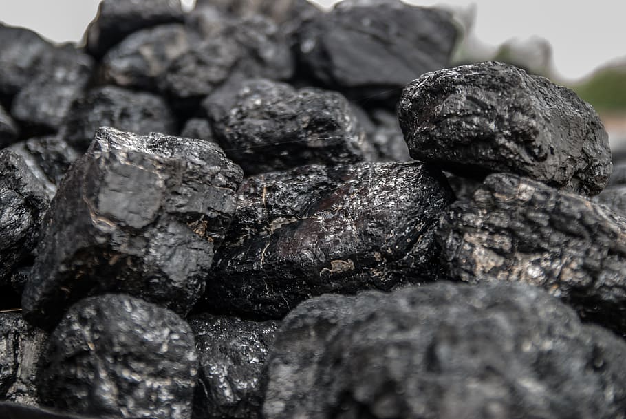 pile of charcoal, coal, briquette, black, selective focus, solid, close-up, food, food and drink, full frame