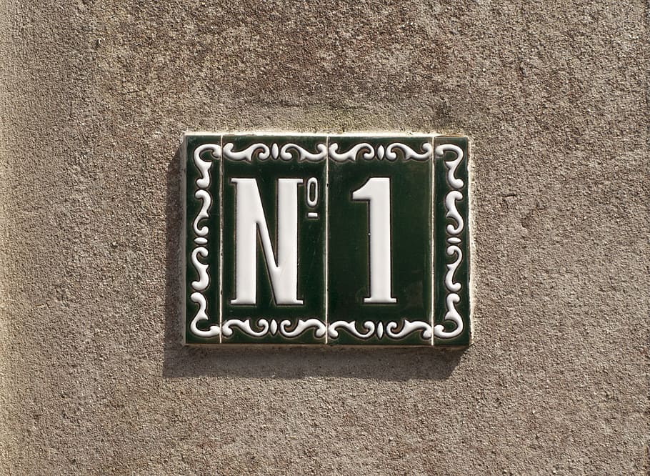 placa de matrícula da casa, primeiro, número, um, dígito, 1, número da casa, arquitetura, estrutura construída, ninguém