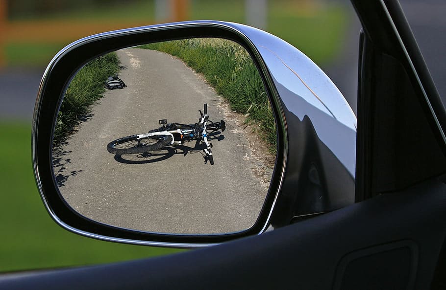 black, white, bicycle, road, daytime, accident, hit and run, bike, crime, traffic
