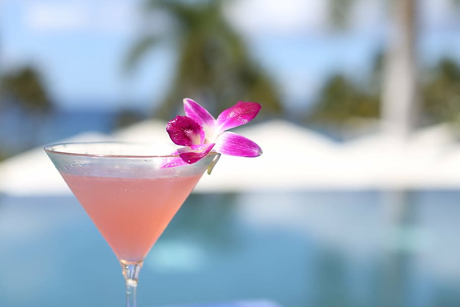 pink, wine glass, liquid, cocktail, may day, labor day, hawaii, alcohol, summer, drink