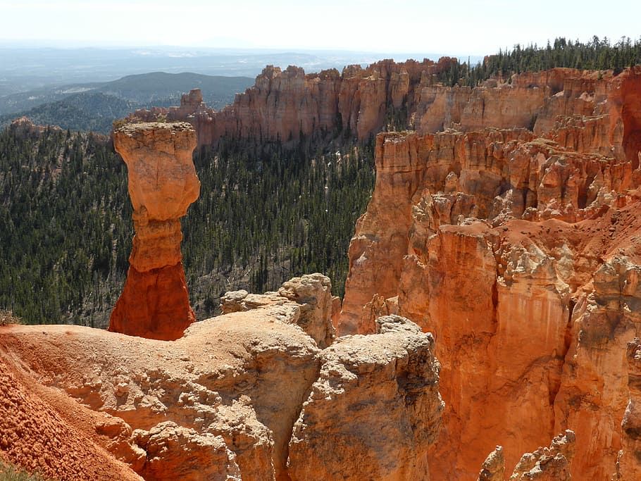 Nature, Bryce Canyon, Canyon, View, Utah, view, america, rock - object, rock formation, geology, physical geography