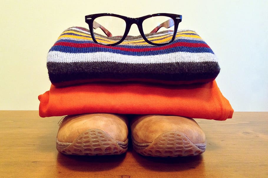 reading glasses, pile, Clothes, various, clothing, fashion, no People, eyeglasses, close-up, indoors