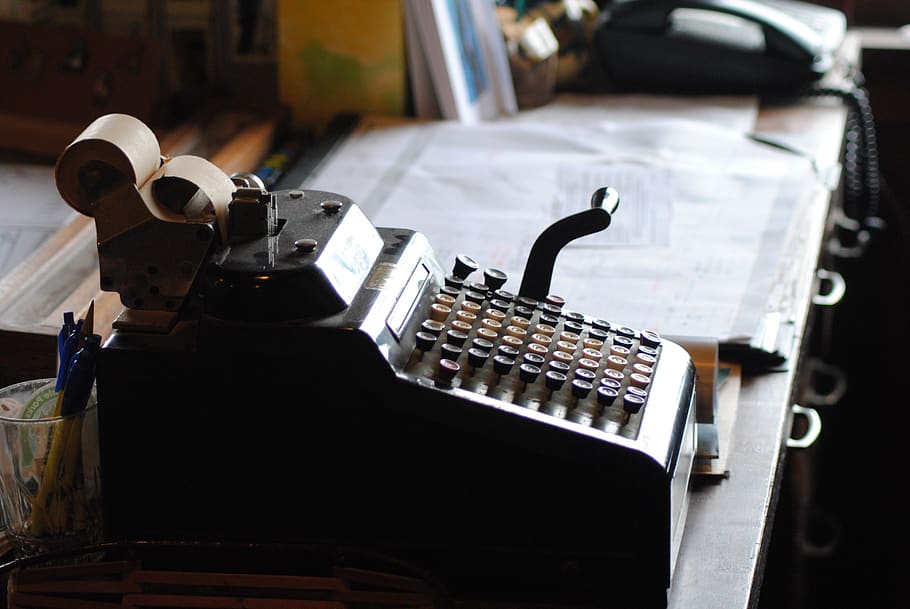 storytelling, typewriter, vintage, desk, office, antique, writing, retro, old, writer
