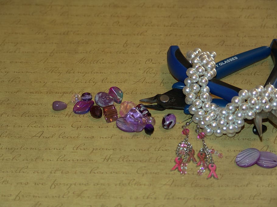 pembuatan perhiasan, perhiasan, buatan tangan, kerajinan, pembuatan, kalung, desain, mode, dekorasi, aksesori