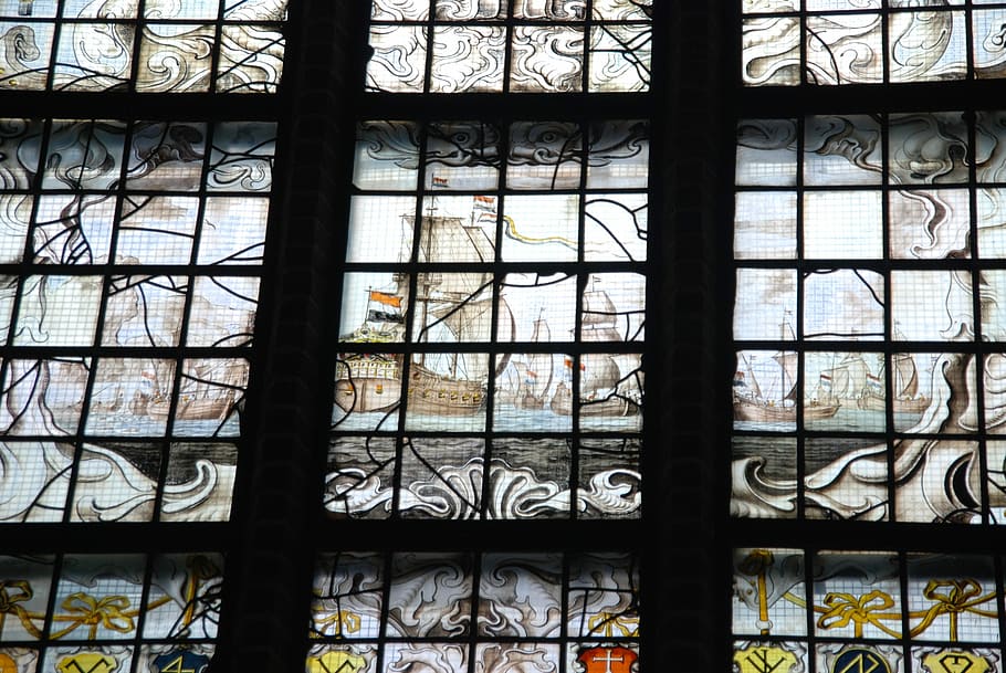 ステンドグラス, ガラス, 鉛, 窓, 教会, 色, 歴史, ステンドグラスの絵画, 船, 海